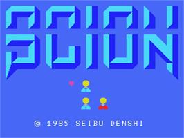 Title screen of Scion on the MSX.