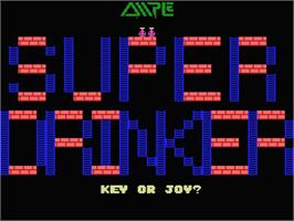 Title screen of Super Drinker on the MSX.