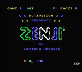 Title screen of Zenji on the MSX.