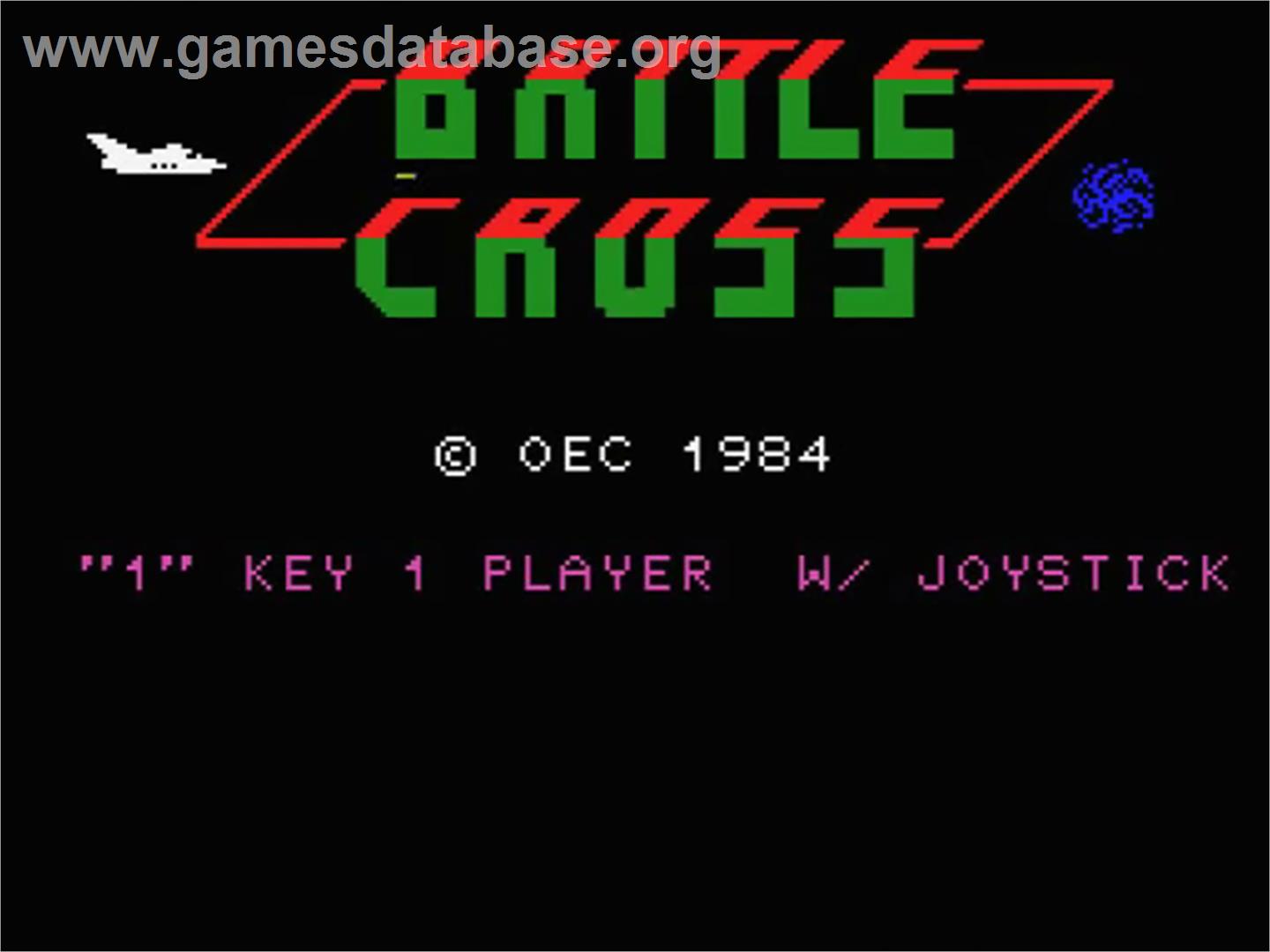 Battle Cross - MSX - Artwork - Title Screen