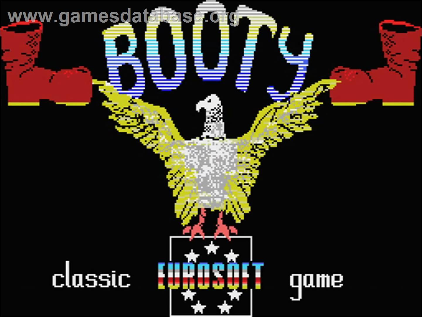 Booty - MSX - Artwork - Title Screen