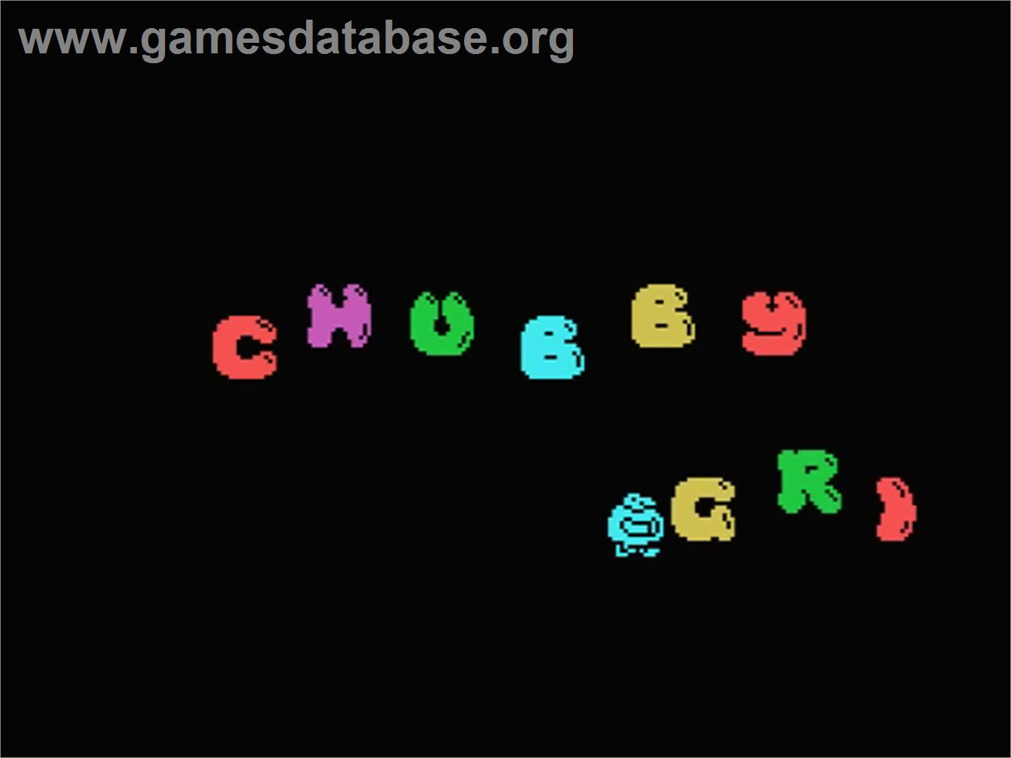 Chubby Gristle - MSX - Artwork - Title Screen
