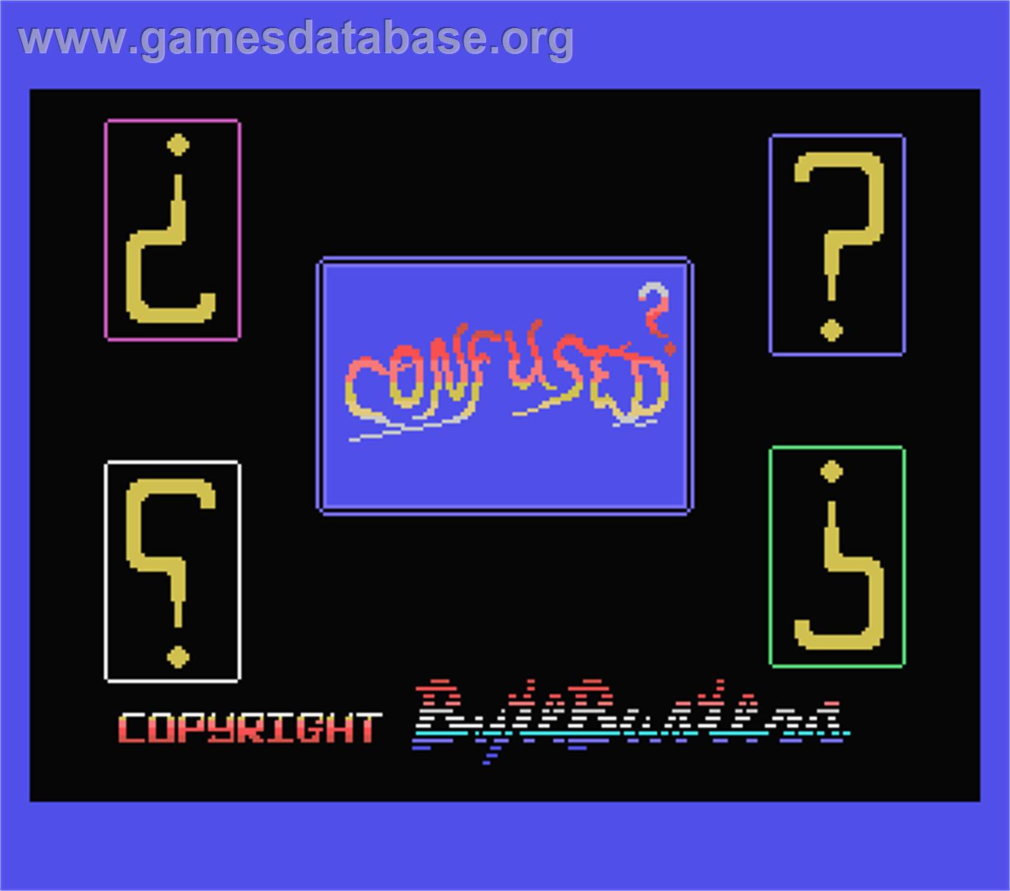 Confused - MSX - Artwork - Title Screen