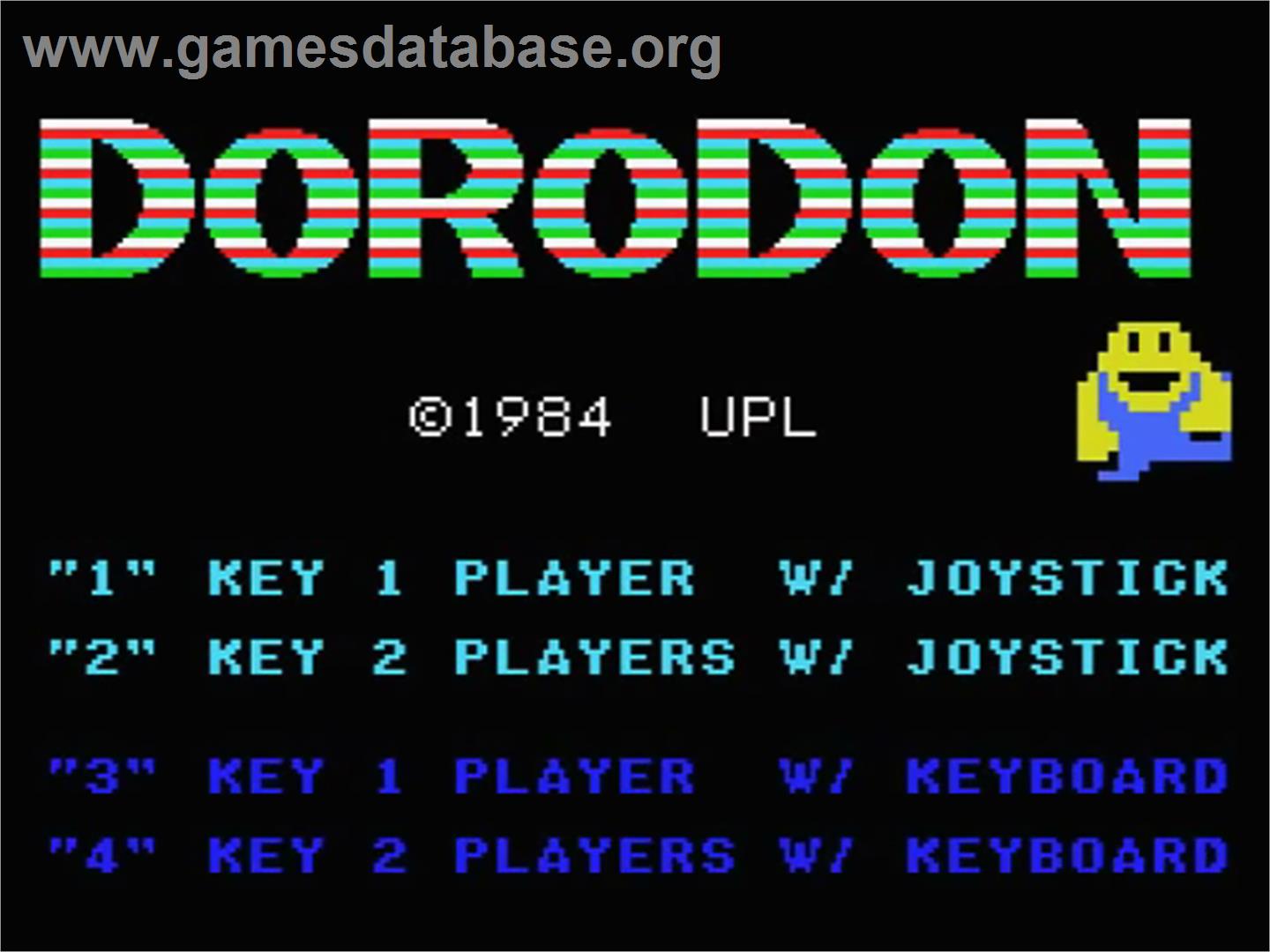 DoRoDon - MSX - Artwork - Title Screen