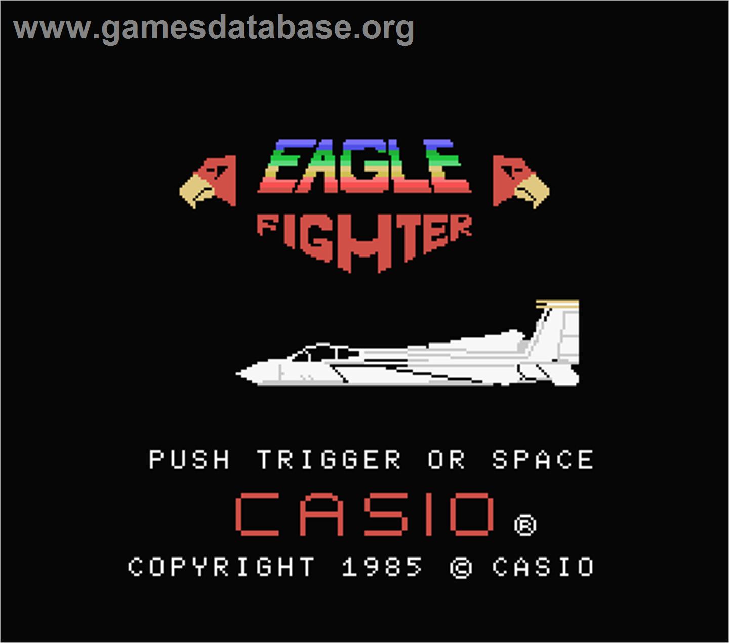 Eagle Fighter - MSX - Artwork - Title Screen