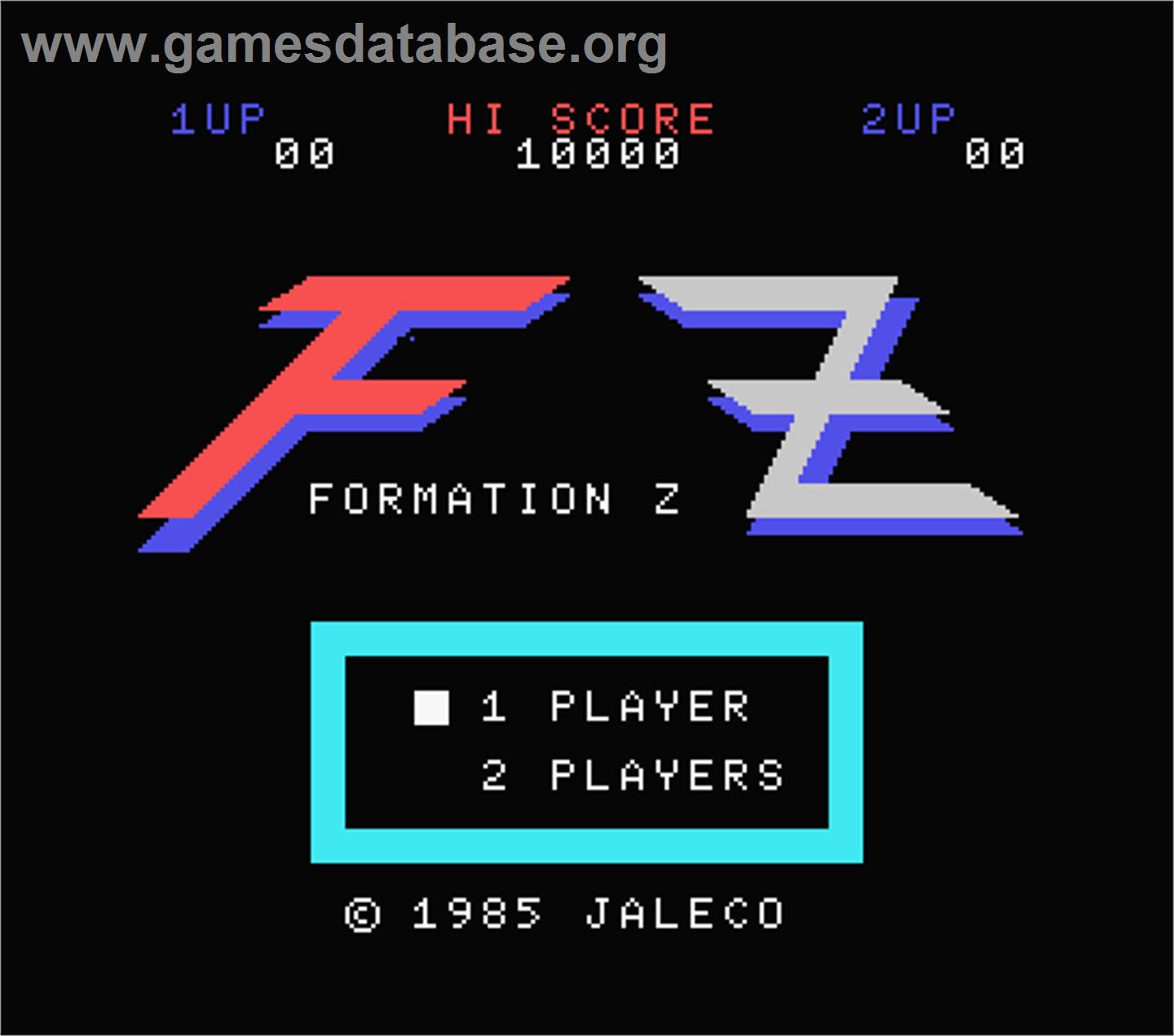 Formation Z - MSX - Artwork - Title Screen