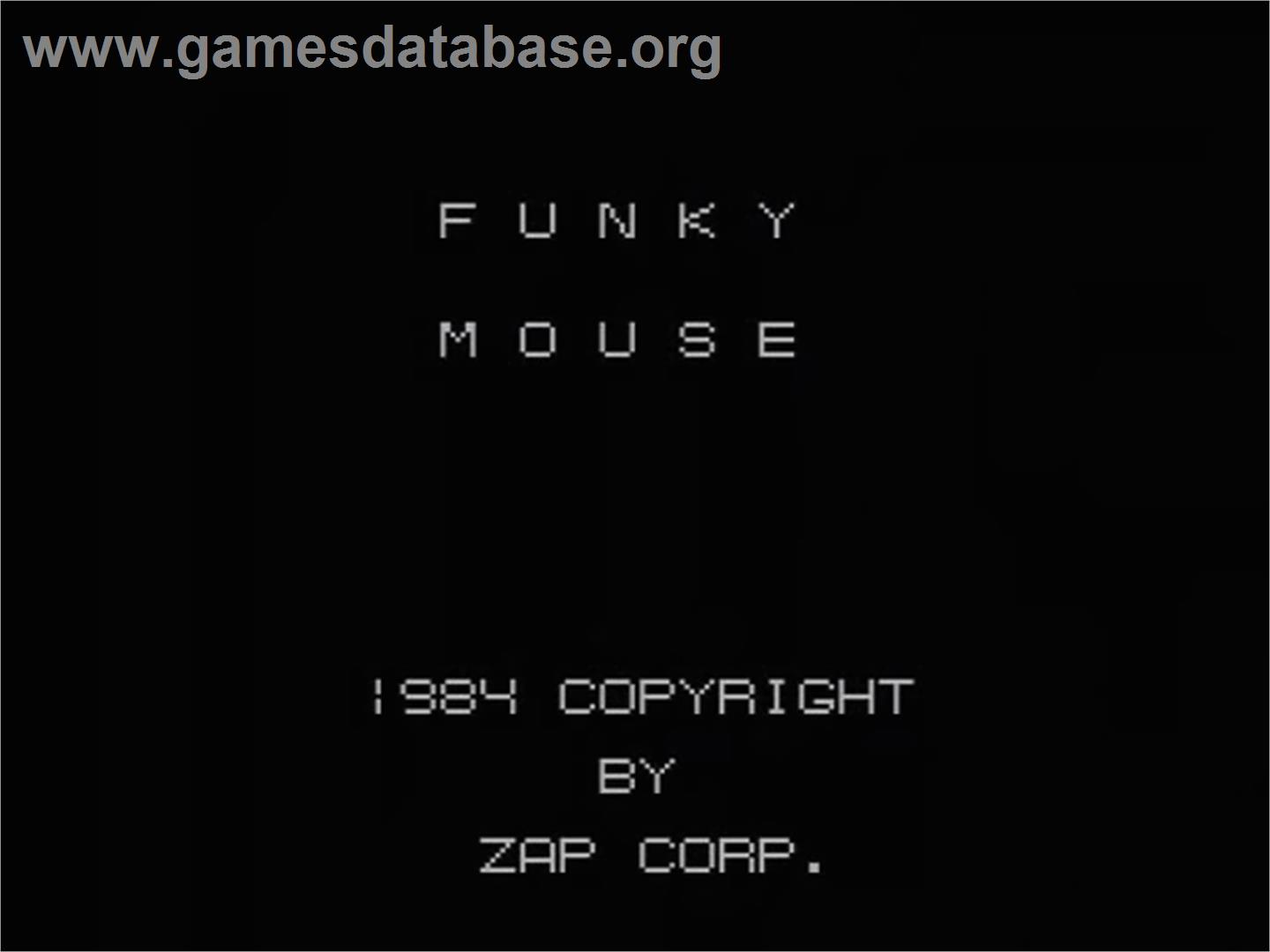 Funky Mouse - MSX - Artwork - Title Screen