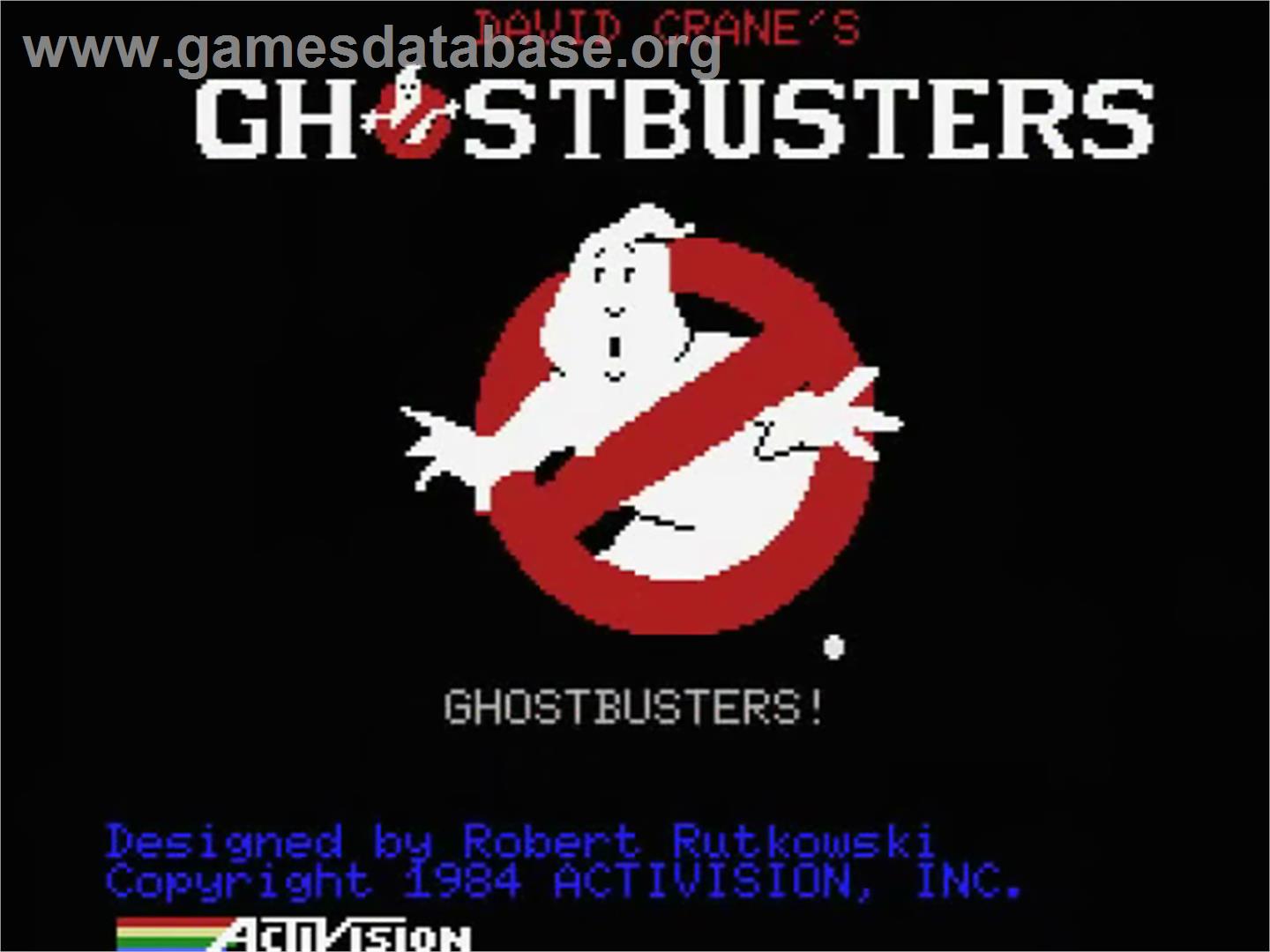 Ghostbusters - MSX - Artwork - Title Screen