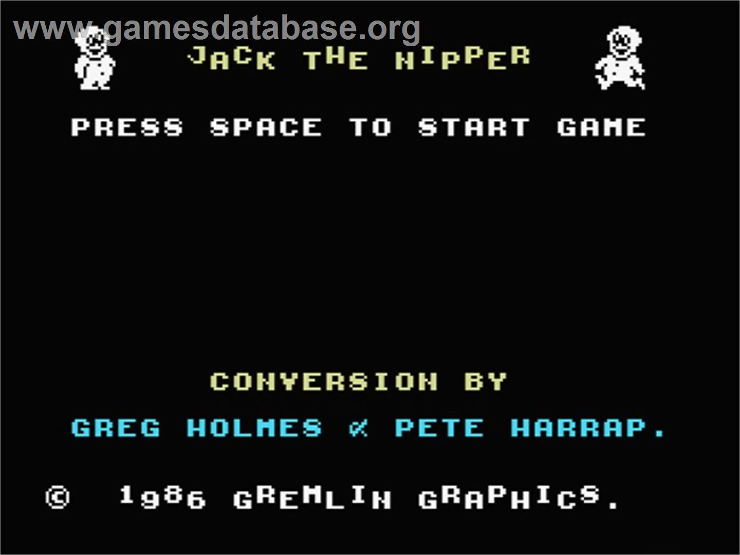 Jack the Nipper - MSX - Artwork - Title Screen