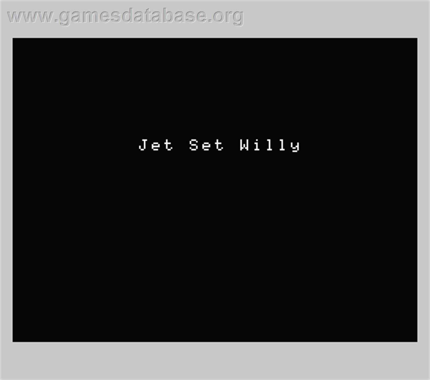 Jet Set Willy - MSX - Artwork - Title Screen