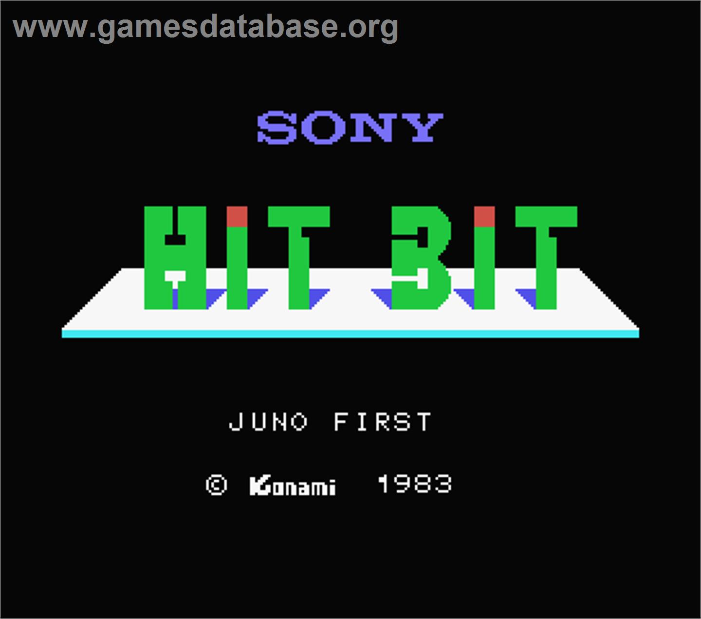 Juno First - MSX - Artwork - Title Screen