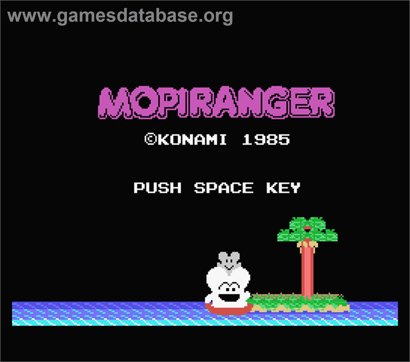 Mopiranger - MSX - Artwork - Title Screen