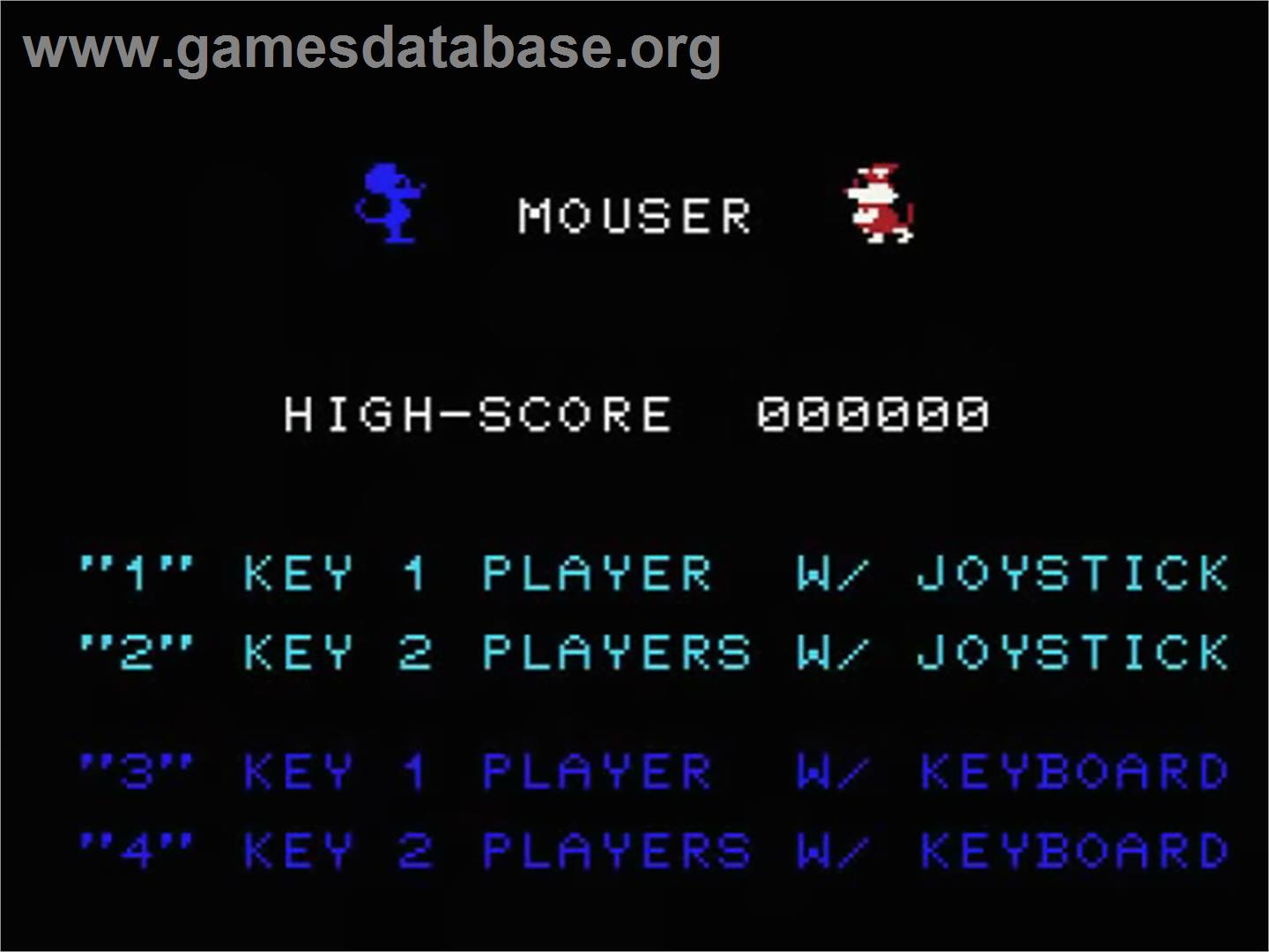 Mouser - MSX - Artwork - Title Screen