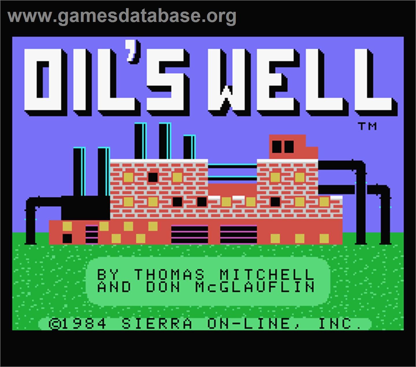 Oil's Well - MSX - Artwork - Title Screen