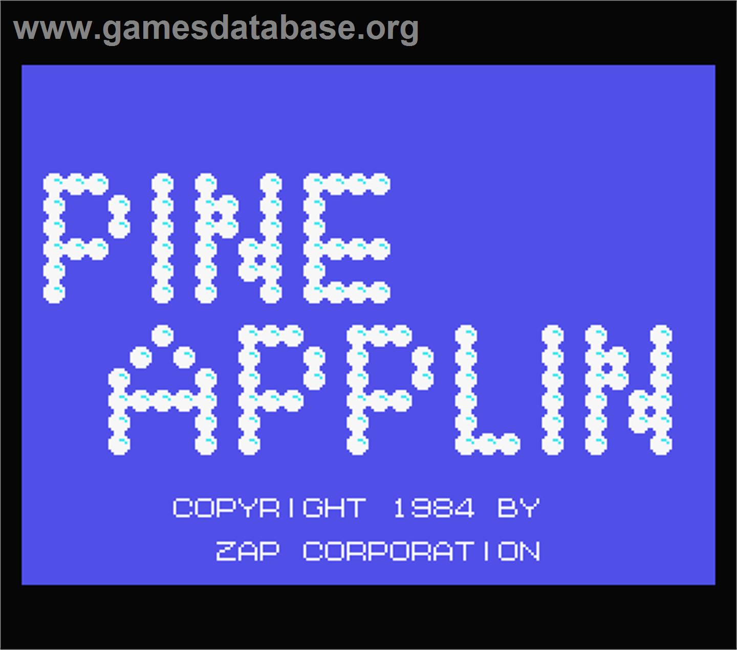 Pine Applin - MSX - Artwork - Title Screen