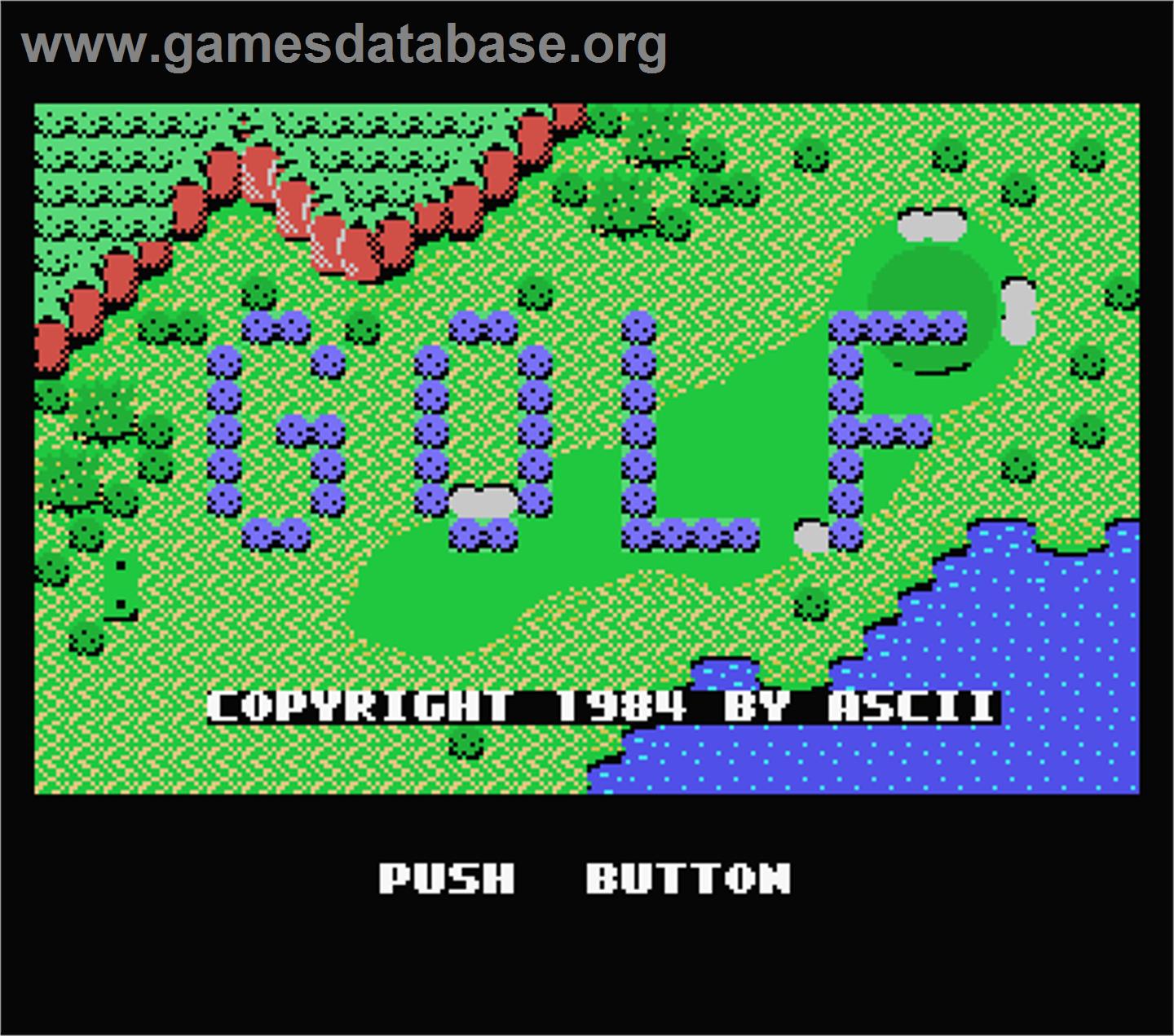 Queen's Golf - MSX - Artwork - Title Screen