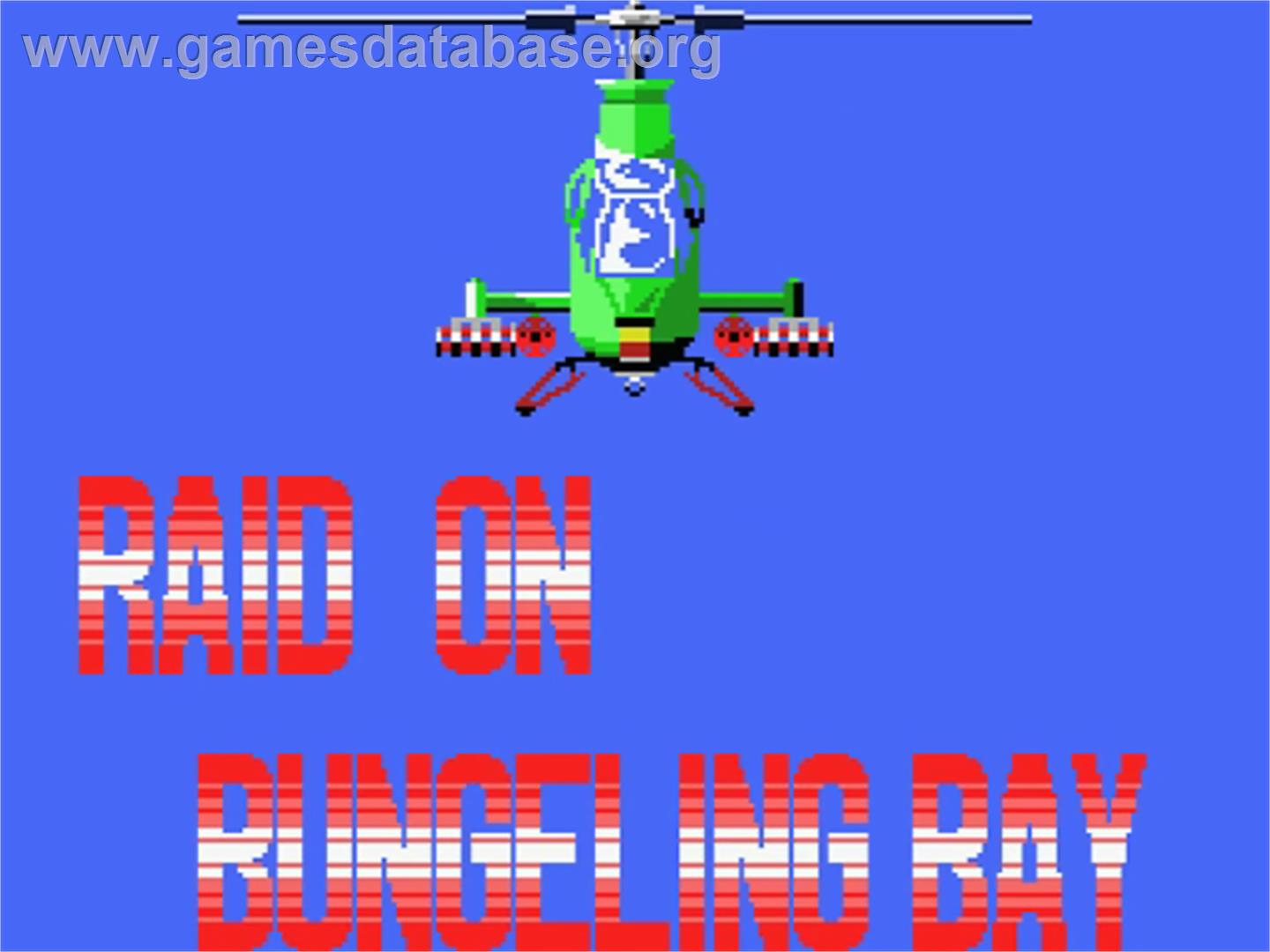 Raid on Bungeling Bay - MSX - Artwork - Title Screen