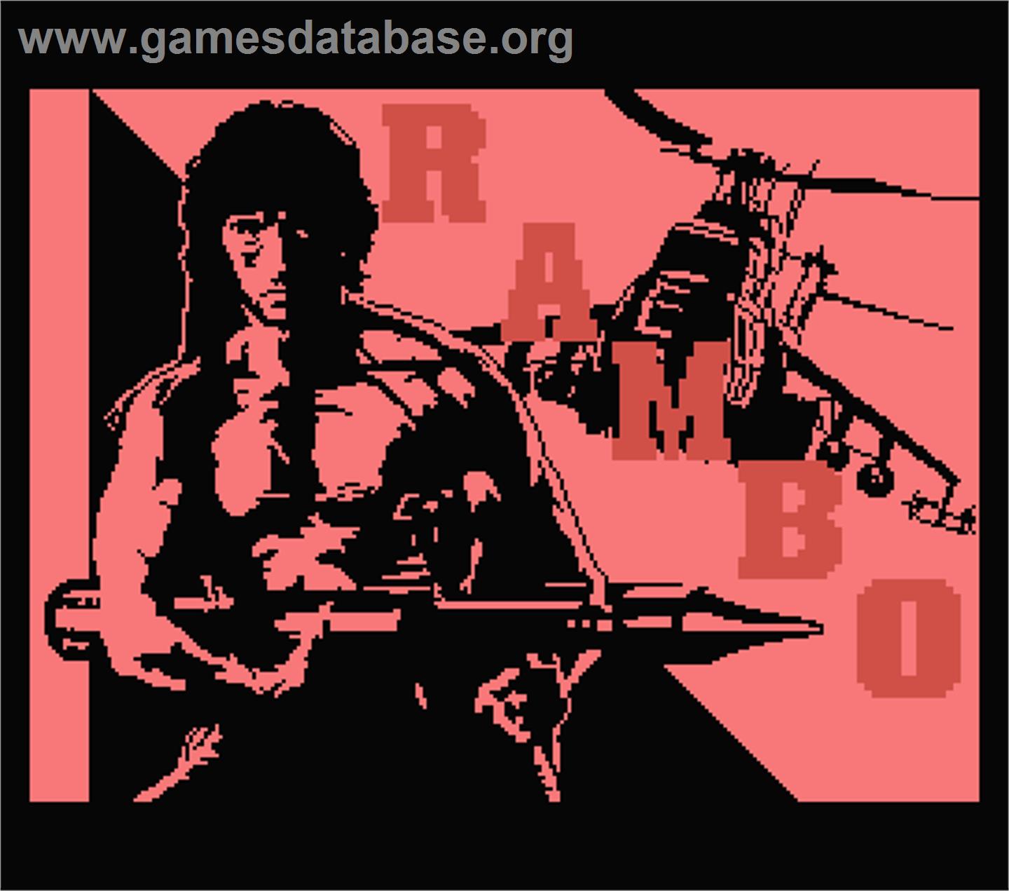 Rambo - MSX - Artwork - Title Screen