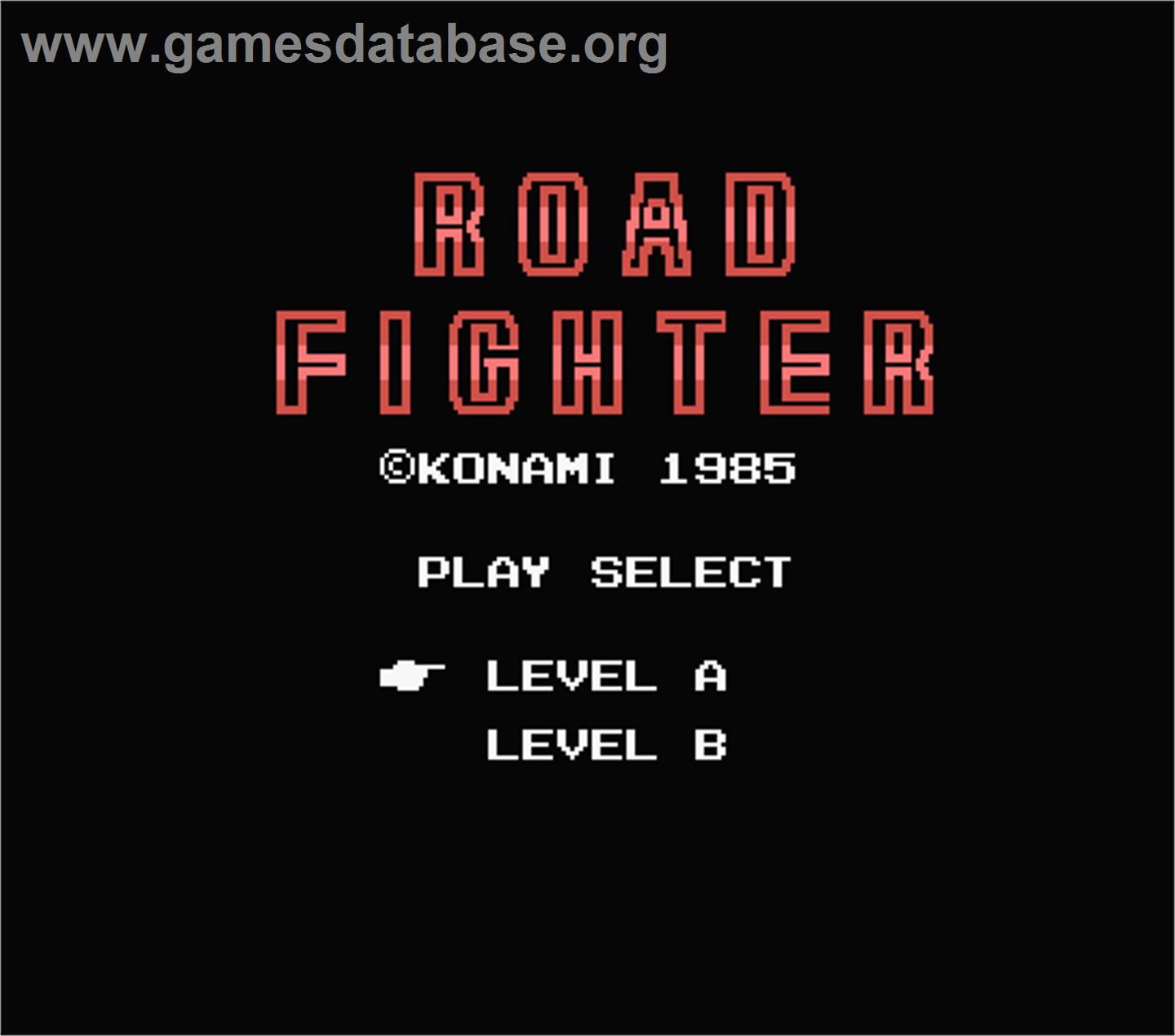 Road Fighter - MSX - Artwork - Title Screen