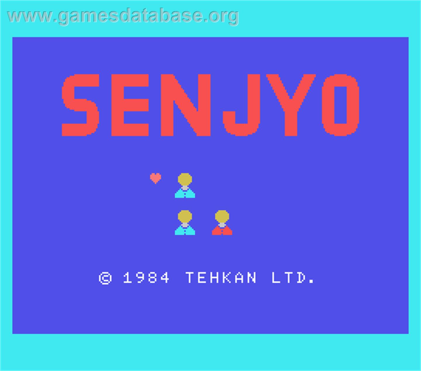 Senjyo - MSX - Artwork - Title Screen