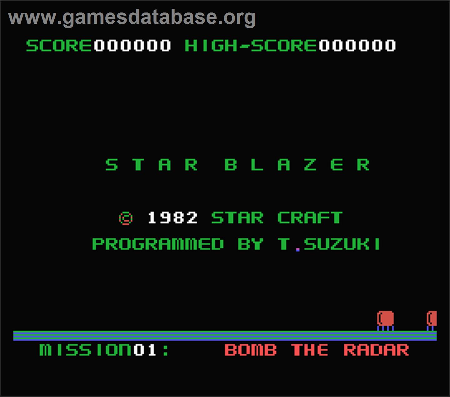 Star Blazer - MSX - Artwork - Title Screen