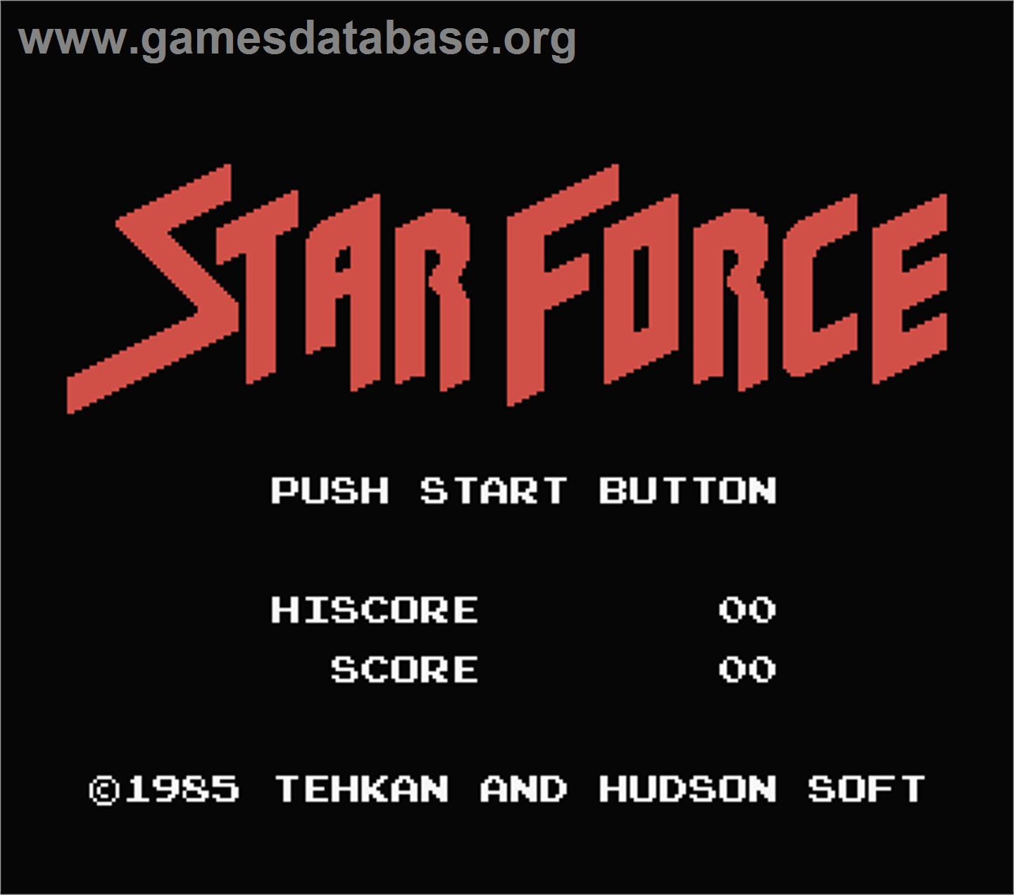 Star Force - MSX - Artwork - Title Screen