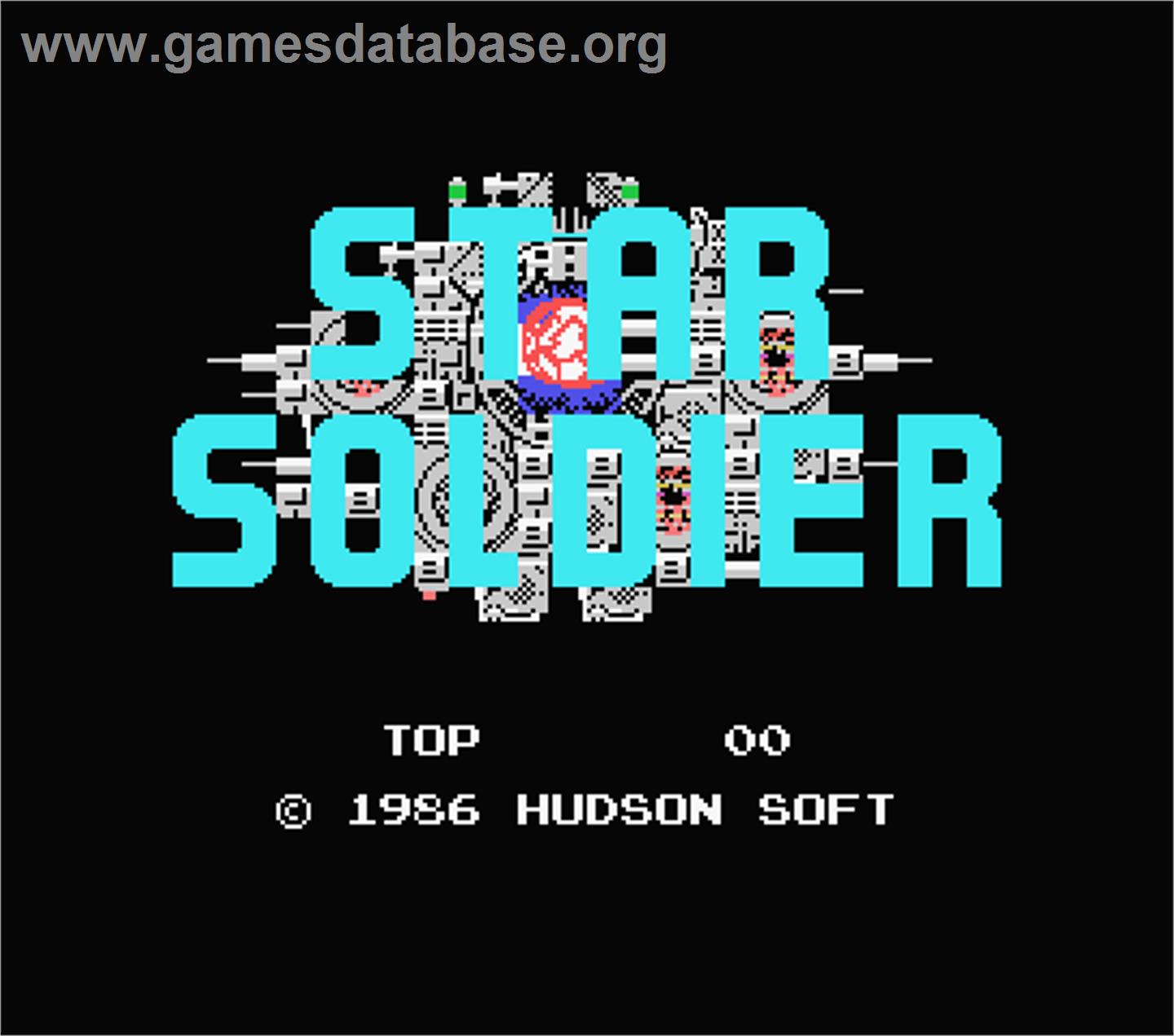 Star Soldier - MSX - Artwork - Title Screen