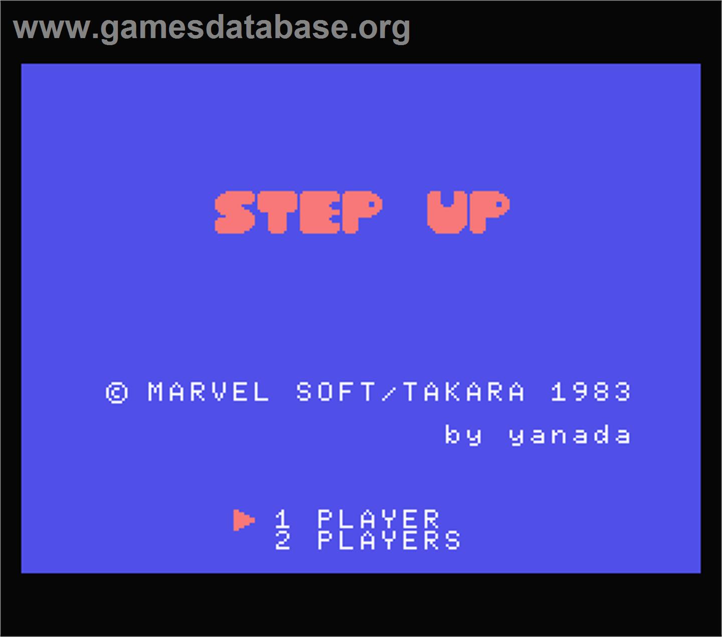 Step Up - MSX - Artwork - Title Screen