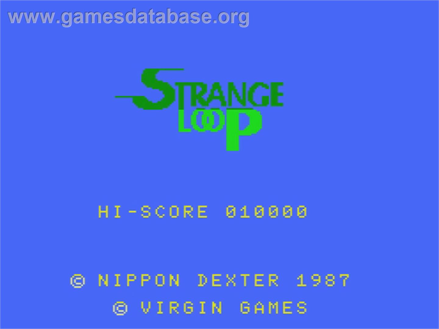 Strange Loop - MSX - Artwork - Title Screen