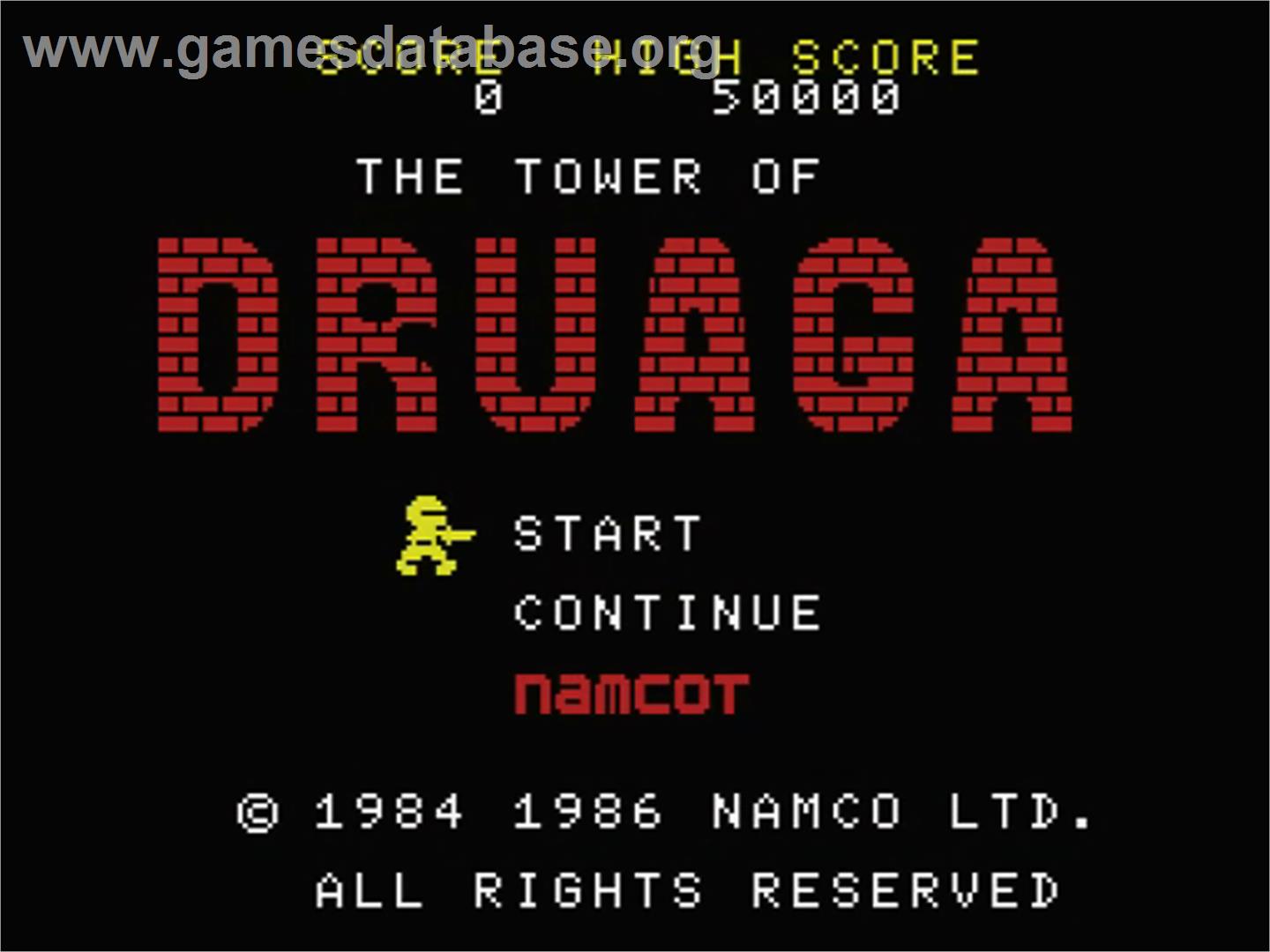 Tower of Druaga - MSX - Artwork - Title Screen