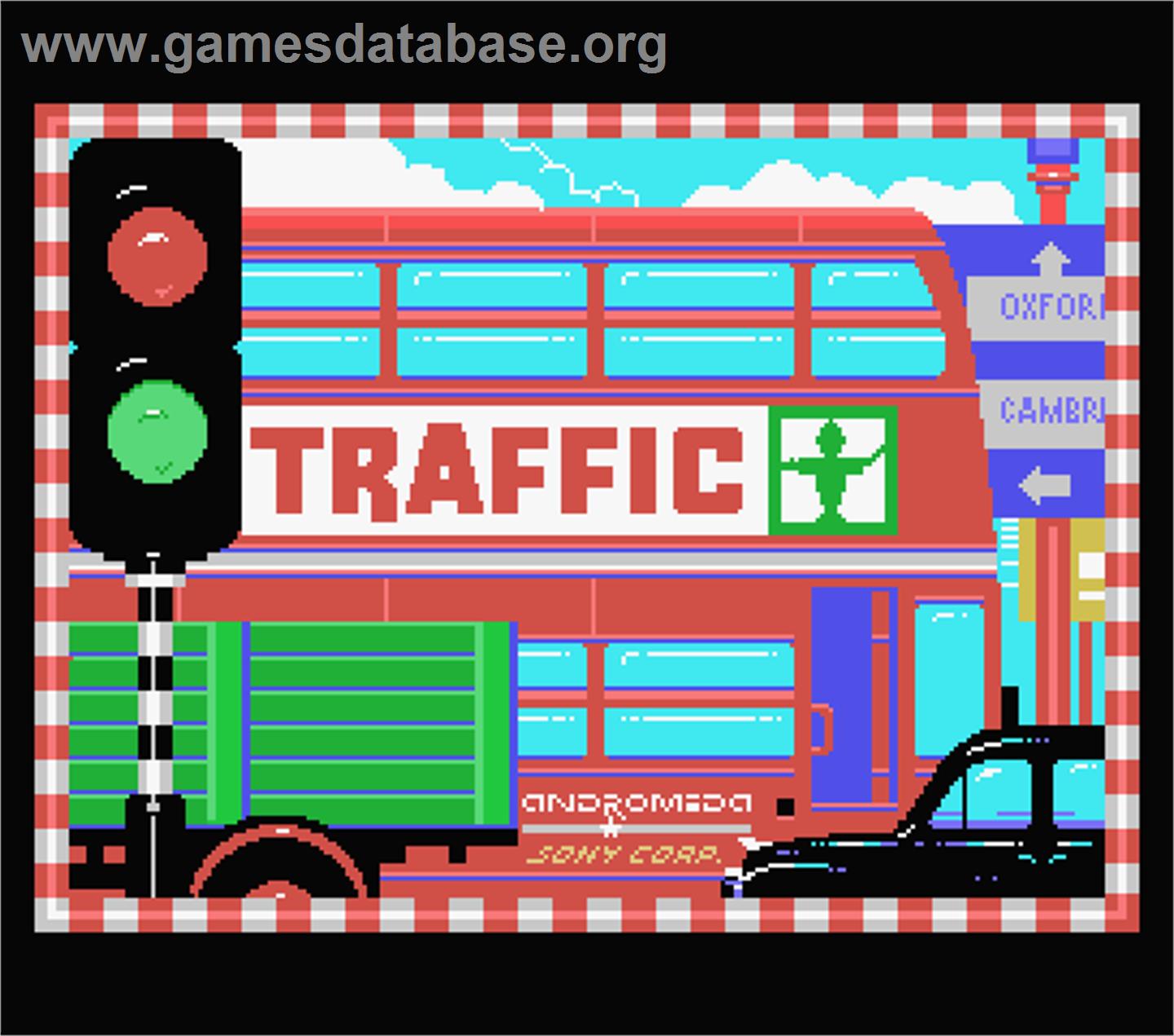 Traffic - MSX - Artwork - Title Screen