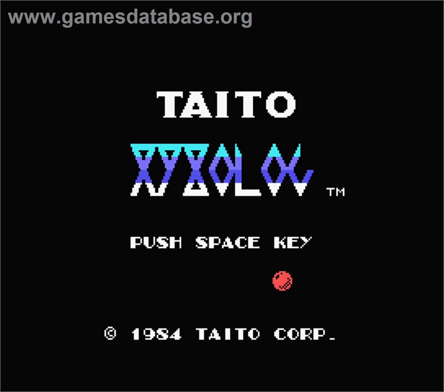 Xyxolog - MSX - Artwork - Title Screen