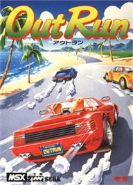 Box cover for Out Run on the MSX 2.