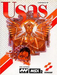 Box cover for Treasure of Usas on the MSX 2.