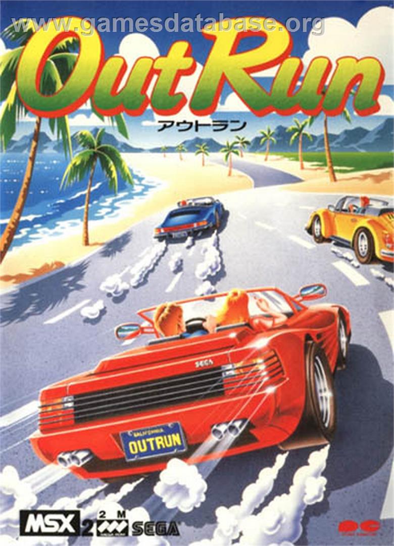 Out Run - MSX 2 - Artwork - Box