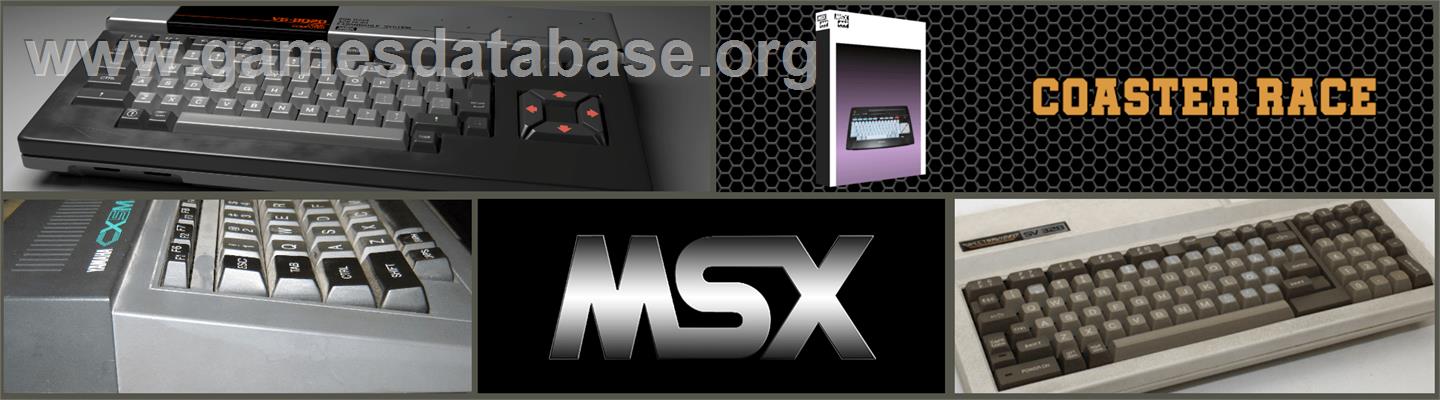 Coaster Race - MSX 2 - Artwork - Marquee