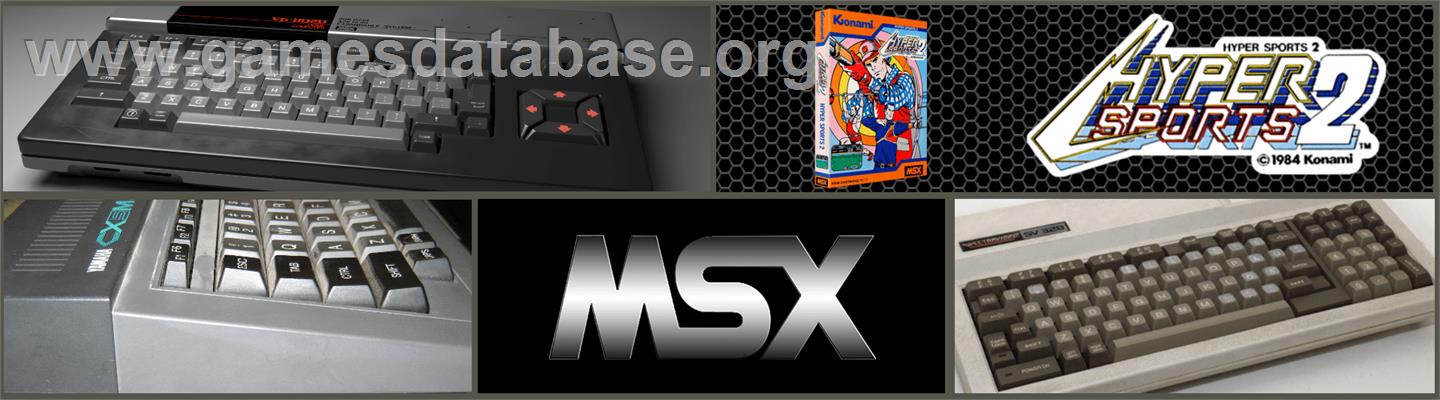 Hyper Sports 2 - MSX 2 - Artwork - Marquee