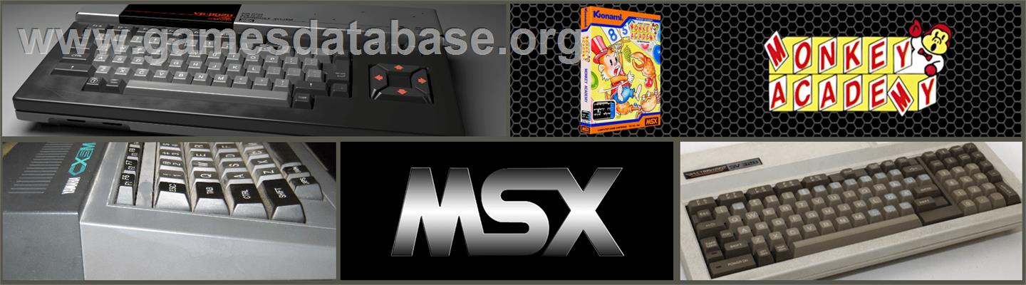 Monkey Academy - MSX 2 - Artwork - Marquee