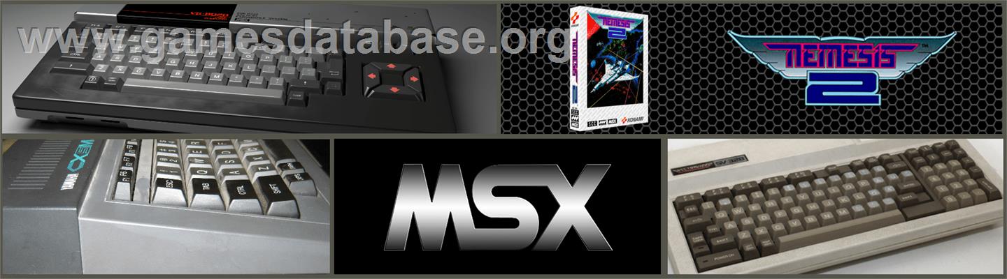 Nemesis 2 - MSX 2 - Artwork - Marquee
