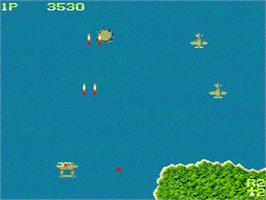 In game image of 1942 on the MSX 2.