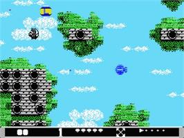 In game image of Barunba on the MSX 2.