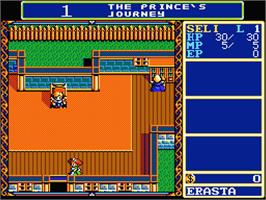 In game image of Dragon Slayer: The Legend of Heroes on the MSX 2.