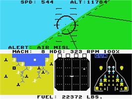 In game image of F-15 Strike Eagle on the MSX 2.