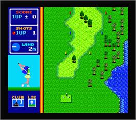 In game image of Hole in One Special on the MSX 2.