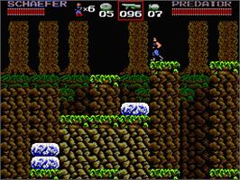 In game image of Predator: Soon the Hunt Will Begin on the MSX 2.