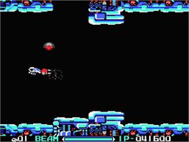 In game image of R-Type on the MSX 2.