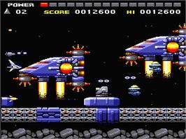 In game image of Space Manbow on the MSX 2.