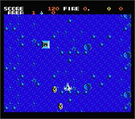 In game image of Zanac EX on the MSX 2.