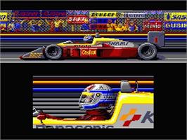 Title screen of F-1 Spirit: 3D Special on the MSX 2.