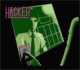 Title screen of Hacker on the MSX 2.